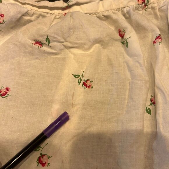 No Brand Vintage Pink White Apron - Picture 2 of 12